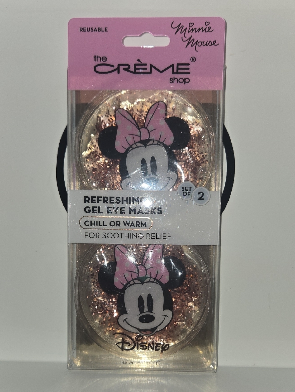 NEW...The Crème Shop x Disney Minnie Mouse Gel Eye Masks - Pink & Rose Gold